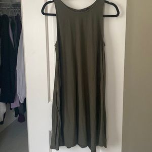 Dark Green shirt dress